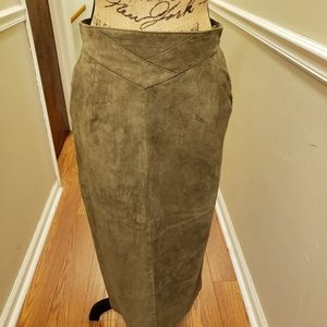 Suede Skirt